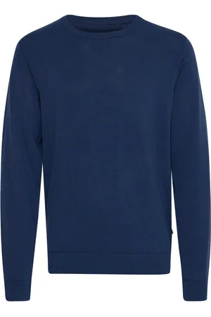 Blend Blue Crew Neck Lightweight Knitted Jumper S