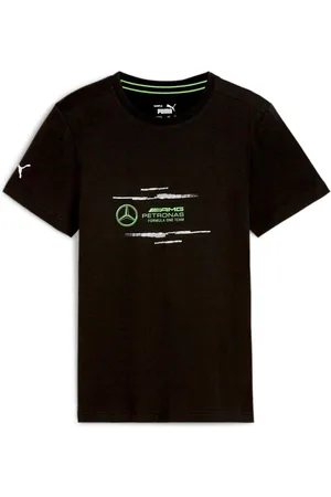 PUMA Black Boys Mercedes-AMG Petronas F1 Logo T-Shirt 7