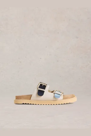White Stuff Blue Patty Footbed Sandals AU 7 (EU 37.5)