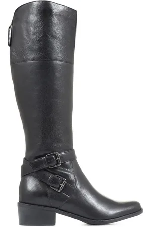 JONES BOOTMAKER Phoebe L Calf Leather Knee-High Black Boots AU 7 (EU 38)