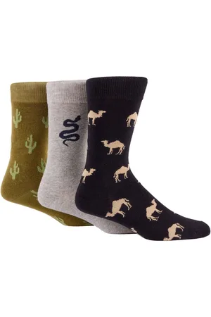 Wild Feet Green Western Crew Socks One