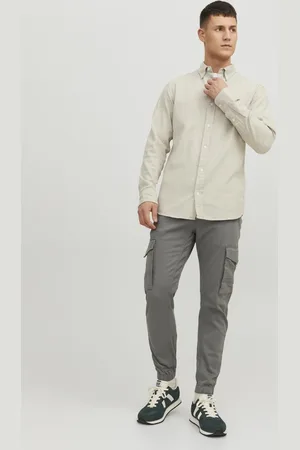 JACK & JONES Dark Grey Cargo Trouser 30r