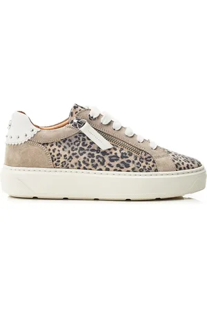 Moda In Pelle Leopard Print Baudry Scalloped Counter Slab Trainers AU 5 (EU 36)