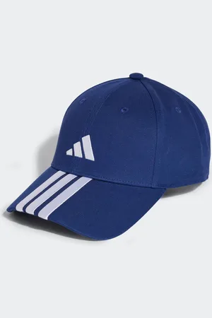 adidas Blue 3 Stripe 100% Cotton Baseball Cap One