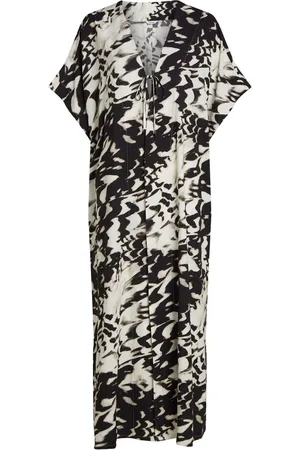 Calvin Klein Black Kaftan/Kimono Cover-Up S