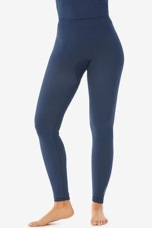 DECATHLON Womens Blue Seamless Ski Base Layer XS-XS