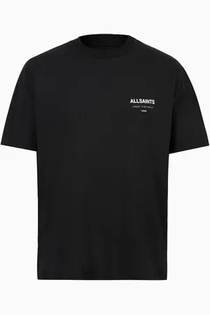 AllSaints AllSaints Black 100% Organic Cotton Underground Crew Neck T-Shirt XXL