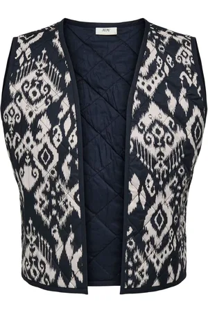 JDY Black Pattern Waistcoat AU 10