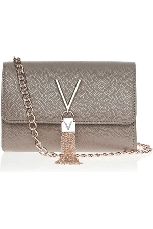 VALENTINO Taupe Cross-Body Divina Tassel Bag One