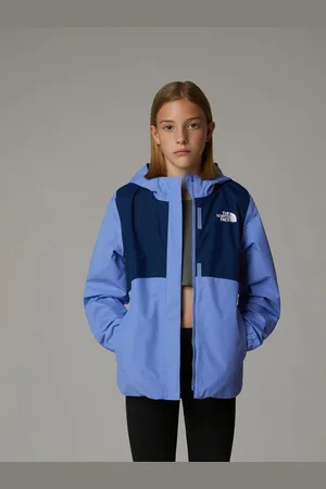 The North Face Blue Girls Waterproof Antora Rain Jacket M