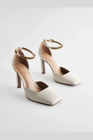 Next Forever Comfort Square Toe Chain Ankle Strap Heels AU 8 (EU 39)