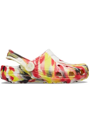 Crocs Red Kids Marble Clogs AU 1 (EU 33)