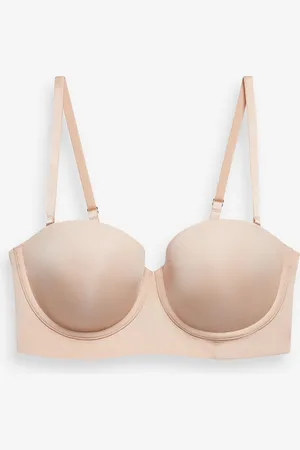 Next Praline Nude Light Pad Smoothing Longline Low Back Strapless Bra A-E 36 A