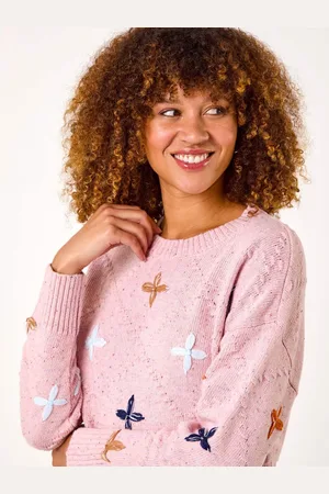 Roman Pink Crafted Diamond Detail Jumper AU 18