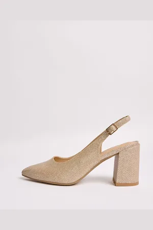 Friends Like These Standard Fit Mid Block Heel Comfort Pointed Slingback Court Shoes AU 8 (EU 39)