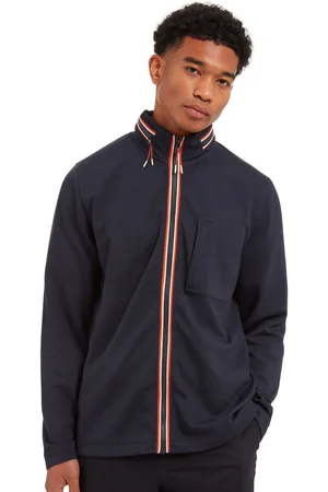 Sealskinz Blue Deopham Water Repellent Full Zip Funnel Neck Sweatshirt with Fold Away Hood XXL