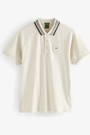 HUGO BOSS Regular Fit Paddy Contrast Collar Polo Shirt L