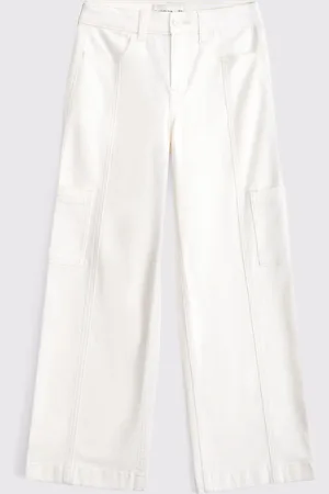 Abercrombie & Fitch High Rise Wide Leg Jeans 7