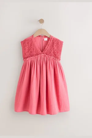Next Crochet Trim Summer Dress (3-16yrs) 10 Years (140cm)
