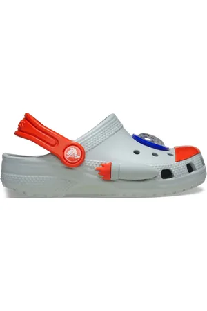 Crocs Grey Toddler Classic Unicorn Clogs AU 7 (EU 24)