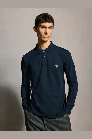 Paul Smith Zebra Logo Long Sleeve Polo Shirt S