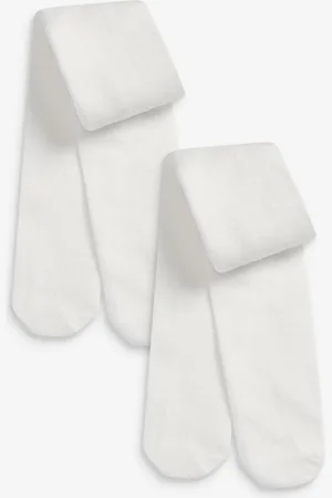 Next Ecru Baby Tights 2 Pack (0mths-2yrs) 1.5