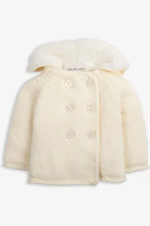 The Little Tailor Baby 100% Cotton Plush Lined Pixie Pram Coat 9