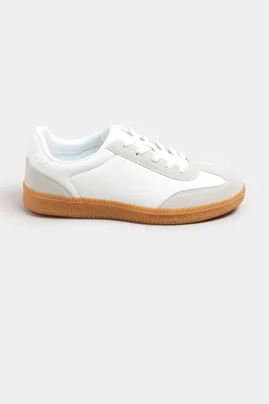 Long Tall Sally White Retro Trainers AU 12 (EU 43)