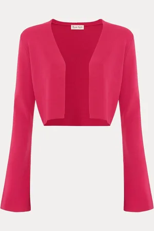 Phase Eight Pink Yasmin Fluted Sleeve Cover-Up AU 12