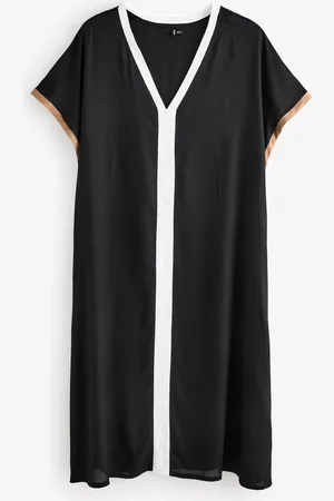 HUGO BOSS Black Signature Stripe Cover Up Dress L