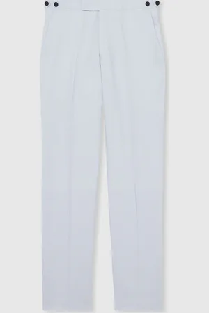 Reiss Soft Blue Kin Slim Fit Suit Trousers 30r