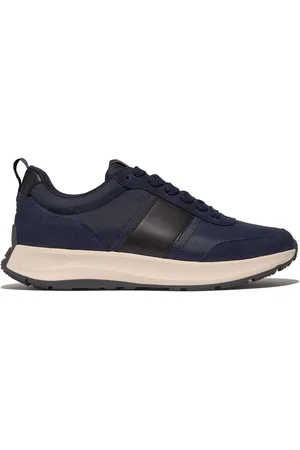 FitFlop Mens F-Mode Flow Fabric Suede Leather Trainers AU 10 (EU 44)