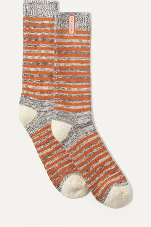 Sealskinz Attleborough Bamboo Mid Length Lightweight Stripe Socks M
