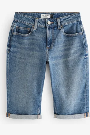 Next Hourglass Knee Length Bermuda Denim Shorts AU 4 Petite