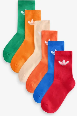 adidas Originals Multi Trefoil Crew Socks 6 Pack 2-3.5