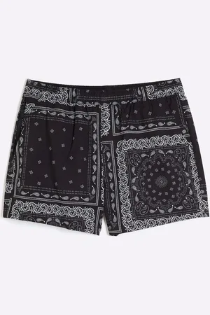 River Island Printed Bandana Swim Shorts large