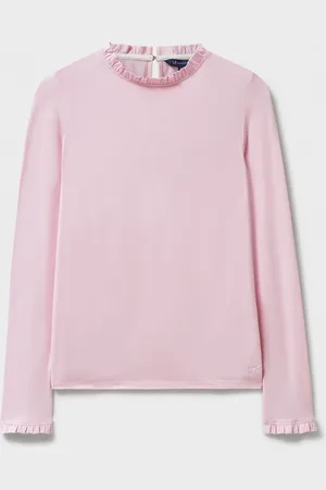 J.Crew Company Pink Frill Collar Layering Top AU 8