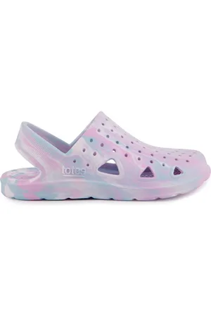 Totes Purple Kids Bounce Clogs uk6eu23
