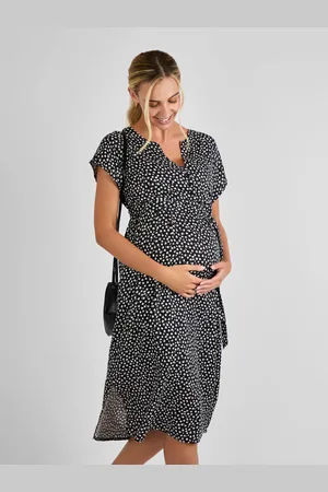 JoJo Maman Bébé Button Front Maternity Midi Dress M
