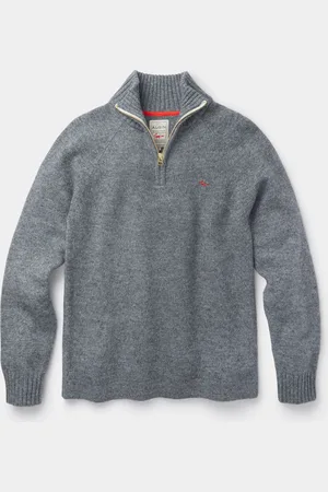 Aubin Bream Quarter Zip Wool Jumper XL