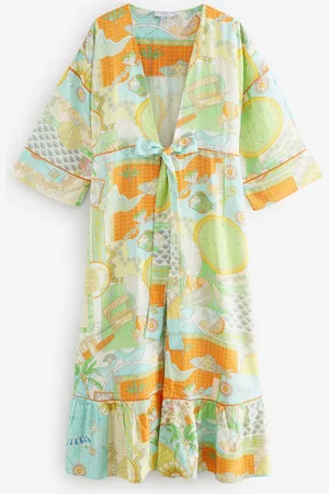 Never Fully Dressed Ecru Map Kimono small