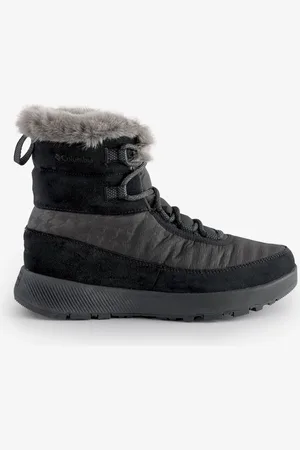 Columbia Slopeside Faux Fur Trim Snow Black Boots AU 9 (EU 40)