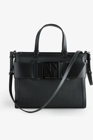 Armani Exchange Tape Logo Cross Body Black Bag One