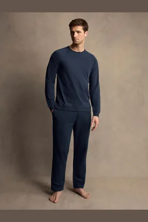 Paul Smith Navy Lounge Long Sleeve 100% Cotton Top S