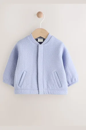 Next Blue Baby Textured Bomber Jacket (0mths-2yrs) 7480cm