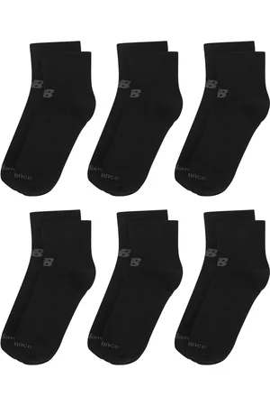 New Balance Black Multipack Ankle Flat Socks S