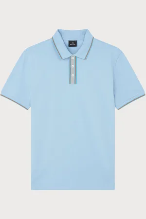 Paul Smith Regular Fit Blue Logo Polo Shirt M