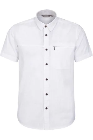 Mountain Warehouse Mens Coconut Slub Texture Short Sleeve 100% Cotton Shirt XXL
