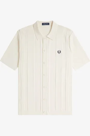 Fred Perry Button Through Short Sleeves Shirt L