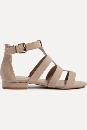 Linzi Natural Liberate Closed Back Gladiator Sandals AU 6 (EU 37)
